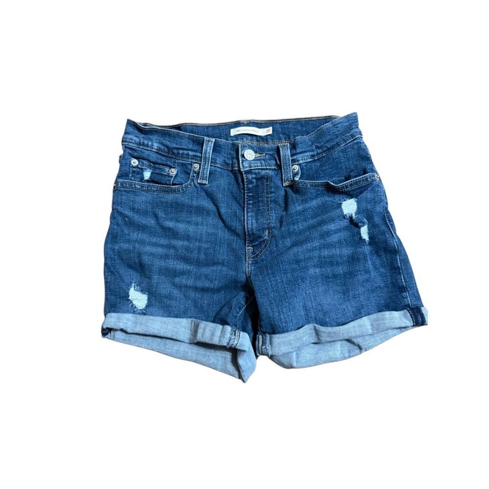 Levi’s Mid Length Shorts Mid Rise 4” inseam Roll Tab Sz 27